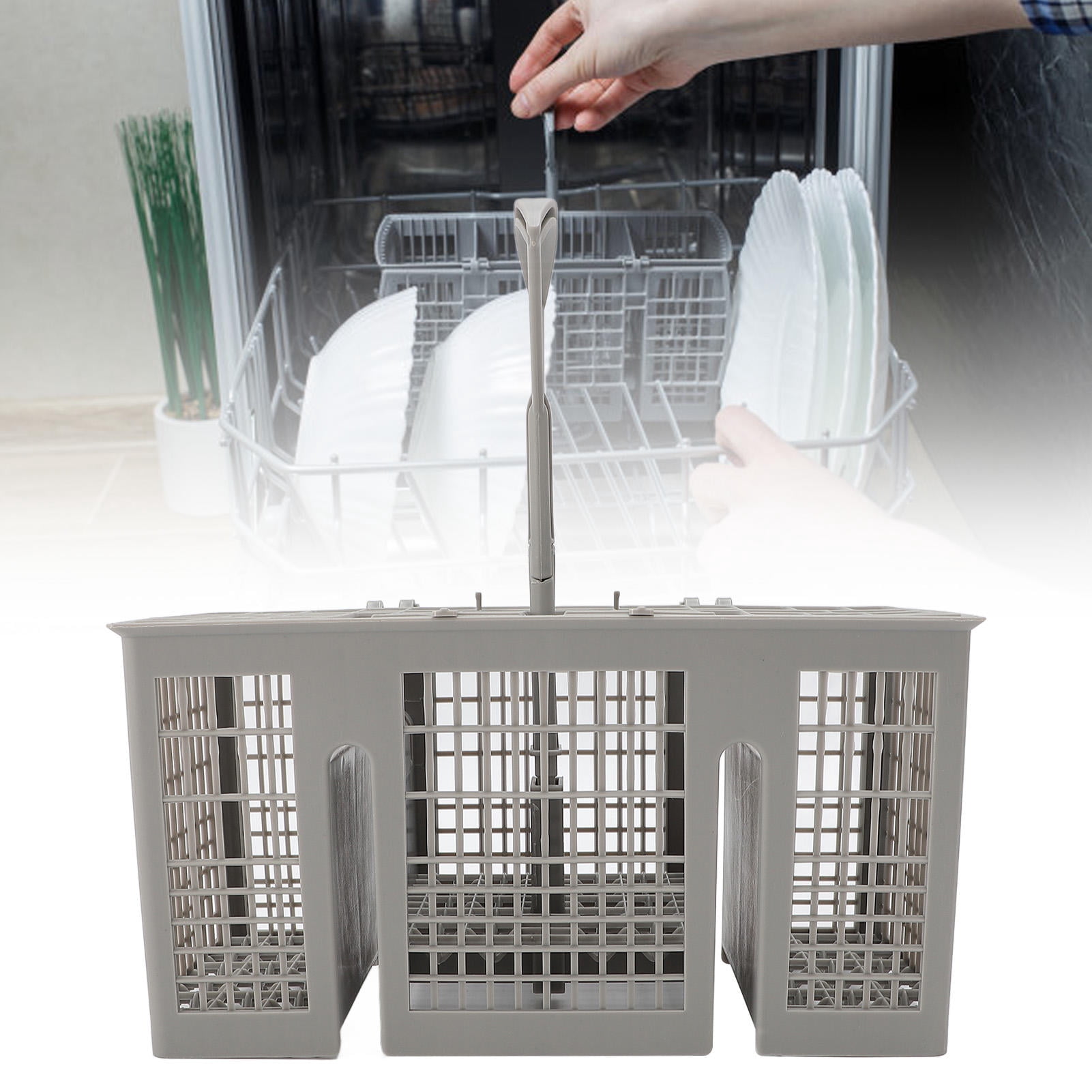 Suodoka Universal Dishwasher Basket – BPA‑Free Plastic Utensil & Cutlery Storage, Heat‑Resistant, Easy to Clean, Fits Most Dishwashers