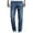 Blue, variant on Mens Jeans Comfort Flex Waist Relaxed Fit Jeans Fashion Zipper Button Solid Casual Pocket Sports Trousers Pants Denim Pants for Men Black XL