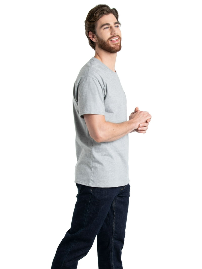 Fruit of the Loom Men's EverSoft Short Sleeve Pocket T-Shirt, 2