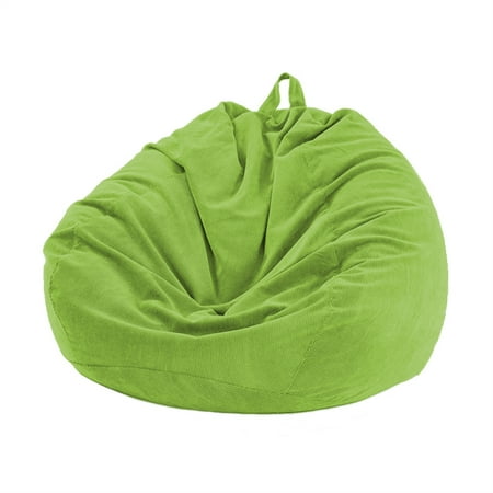 Gureui Bean Bag Sofa Chairs Cover, Lazy Water Drop Shape Corduroy Home Sofa Cover Furniture Unfilled Lounge Accessory for Adults Kids Toys Stuffed Storage