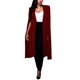 thumbnail image 3 of Capa larga de las mujeres Capa chaqueta del chaleco Chaqueta de punto de división Irfora Borgoña/XL, 3 of 7