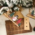 thumbnail image 4 of Opolski Adorable Santa Claus Shape Stake Display Handmade Christmas Style Wood DIY Stake Model for Home, 4 of 8