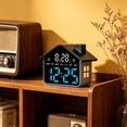 thumbnail image 1 of shyuyusa LED House-shaped Alarm Clock, Multifunctional Timing Night Light Clock, Creative Desktop Ornament for Bedroom, Study & Children’s Room, 1 of 6
