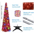 thumbnail image 4 of Fall Tree Home Decor Pop Up Tree with Lights & Timer & Modes Collapsible Tinsel Pencil Tree for Autumn Harvest Porch Thanksgiving Party Decorations Maple Leaves, 4 of 7
