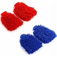 thumbnail image 1 of Paños 4 guantes de lavado de autos, guantes de microfibra de chenilla para lavado de autos, 1 of 5