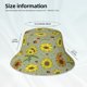 thumbnail image 3 of Balery Sage Green With Sunflowers Sombreros para el sol para hombre y mujer, sombrero de pescador con UPF 50+, 3 of 6