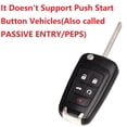 thumbnail image 4 of Mando A Distancia Con Tapa De Repuesto Para Chevy Cruze Equinox Camaro Malibu Sonic Impala Buick Lacrosse Regal Verano Encore Allure Gmc Terrain 2010-2021 Control Remoto De Entrada Sin Llave Oht010605, 4 of 5