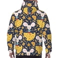 thumbnail image 7 of Lsque Mouse Cheese Pattern Casual Men's Hoodie,Hooded Sweatshirt with Kangaroo Pocket,Pullover Hoodie-X-Large, 7 of 7