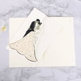 thumbnail image 4 of Tarjetas de invitación de boda para novia y novio, tarjeta de felicitación personalizada cortada con láser, decoración de boda, aniversario, Día de San Valentín, 1 piezas, 4 of 4
