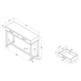 thumbnail image 4 of Furniture of America Romano Contemporary Metal 2-Drawer Console Table in Brown, 4 of 4