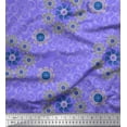 thumbnail image 1 of Soimoi Polyester Crepe Fabric Floral & Paisley Decorative Print Sewing Fabric Yard 52 Inch Wide, 1 of 3