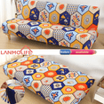 thumbnail image 2 of LANMOLIFE-Funda de LICRA para sofá cama, cubierta plegable sin reposabrazos, elástica, para sala de estar, 2 of 5
