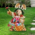 thumbnail image 2 of Easter Plywood Rabbit Insert Sign Halloween Easter Meat Ceremonys Courtyard Venue Decoration, 2 of 4