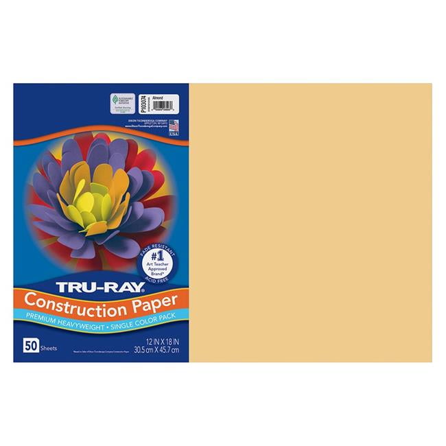 Dixon Ticonderoga PAC103074 12 x 18 in. Construction Paper, Almond