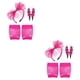 thumbnail image 2 of Sonducket 1 Juego de aros para el pelo coloridos, buena elasticidad, pendientes relámpago, diseño de ganchos para las orejas, aspecto atractivo Rosa roja 2Conjunto, 2 of 6