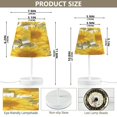 thumbnail image 2 of Table Lamps 3 Color 10 Way Dimmable LED Nightstand Lamp for Bedroom, Living Room, Home Office Sunflowers Pattern Medium, 2 of 7