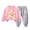 Pink, variant on Ulanda Toddler Baby Girls Flower Print Clothes Set Long Sleeve Top and Pants 2pcs Outfits Fall Clothes (Blue, 5-6 Years)