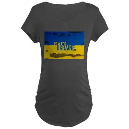 

CafePress - Pray For Ukraine Sweatshirt Sta Maternity T Shirt - Maternity Dark T-Shirt