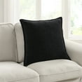 thumbnail image 4 of Mainstays 22" x 22" Black Chenille Flange Decorative Pillow, 4 of 5