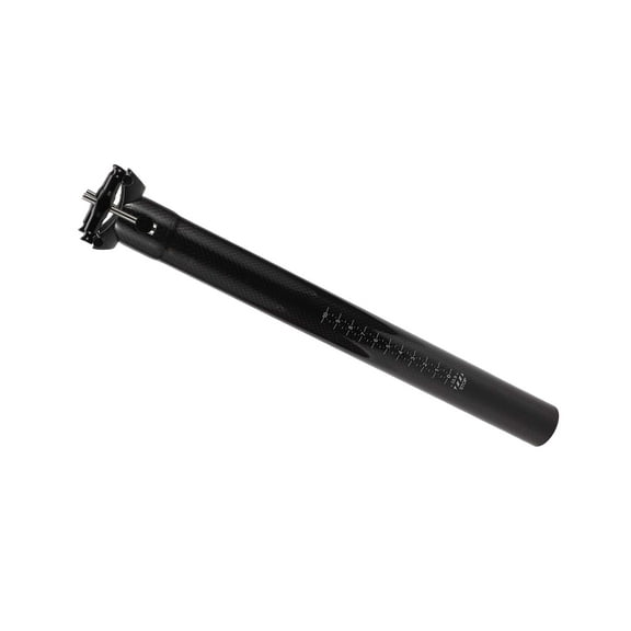 Unique Bargains Bike Suspension Seatpost 33.9x350mm Saddle Post Seat Gloss Black Carbon Fiber