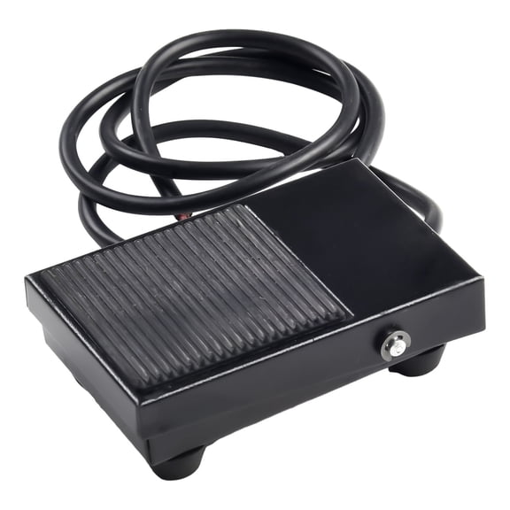 Dreamhall Tfs-1 Metal Momentary Electric Power Foot Pedal Switch 10A Ac 250V Self-Reset Spdt Footswitch 1M Wire Electrical Equipment