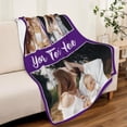 thumbnail image 4 of Custom Blanket with Photos Text, Personalized Blanket with Pictures Aniversary Gifts for Mom, Dad,Families,Boyfriend,Girlfriend,Kids, Christmas Blanket., 4 of 6