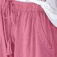 thumbnail image 5 of Yesbay Shorts Drawstring Elastic Waist Girl Loose Pockets Mini Shorts for Beach,Light Pink 2XL, 5 of 8