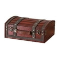 thumbnail image 3 of Segolike Treasure Chest Decorative Box Wooden Unique Home Decor Handheld Ornament Gift for Women Collection Desktop Keepsake Organizer Red, 3 of 8