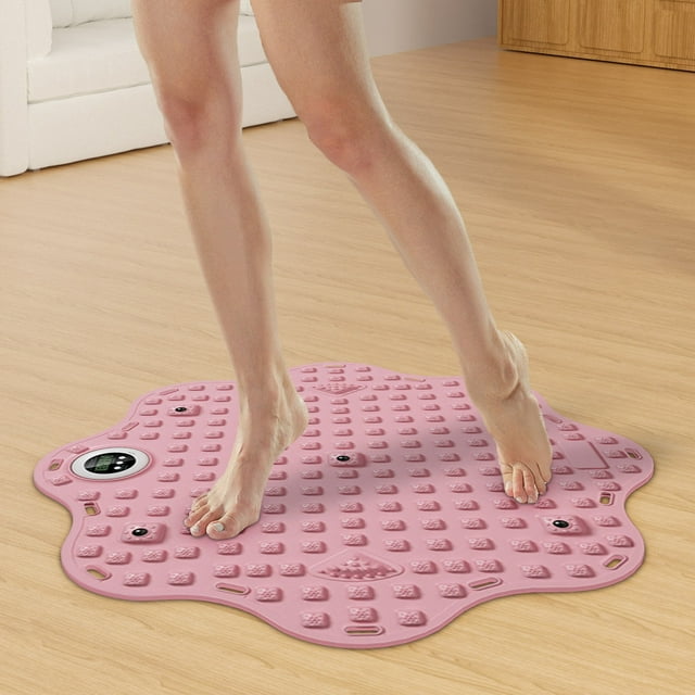 TopLLC Jogging Foot Massage Mat Chinese Medicines Circular Fingerpressure Board Ultras-jogging Foot Massage Mat Indoor Running In Place For Sole Toe Pressure Board Rubber massage pad