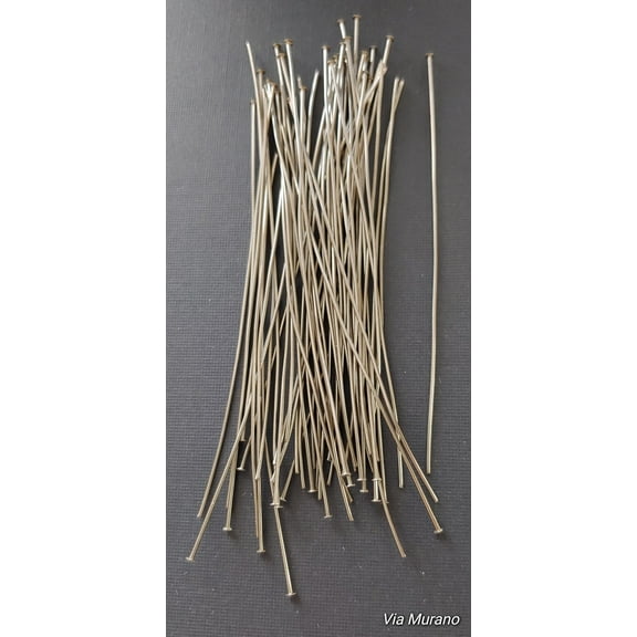 3" 22g Nickle Silver Wire Wrapper Head Pins (Pack 50). Use them in conjunction with our Snapeez Jump Rings The Ultra Secure | No Solder Jump Ring.  Made in USA.