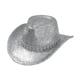thumbnail image 3 of Sombrero de vaquero, elegante accesorio para la cabeza, transpirable, estilo vintage, gorra vaquera. Plata, 3 of 9