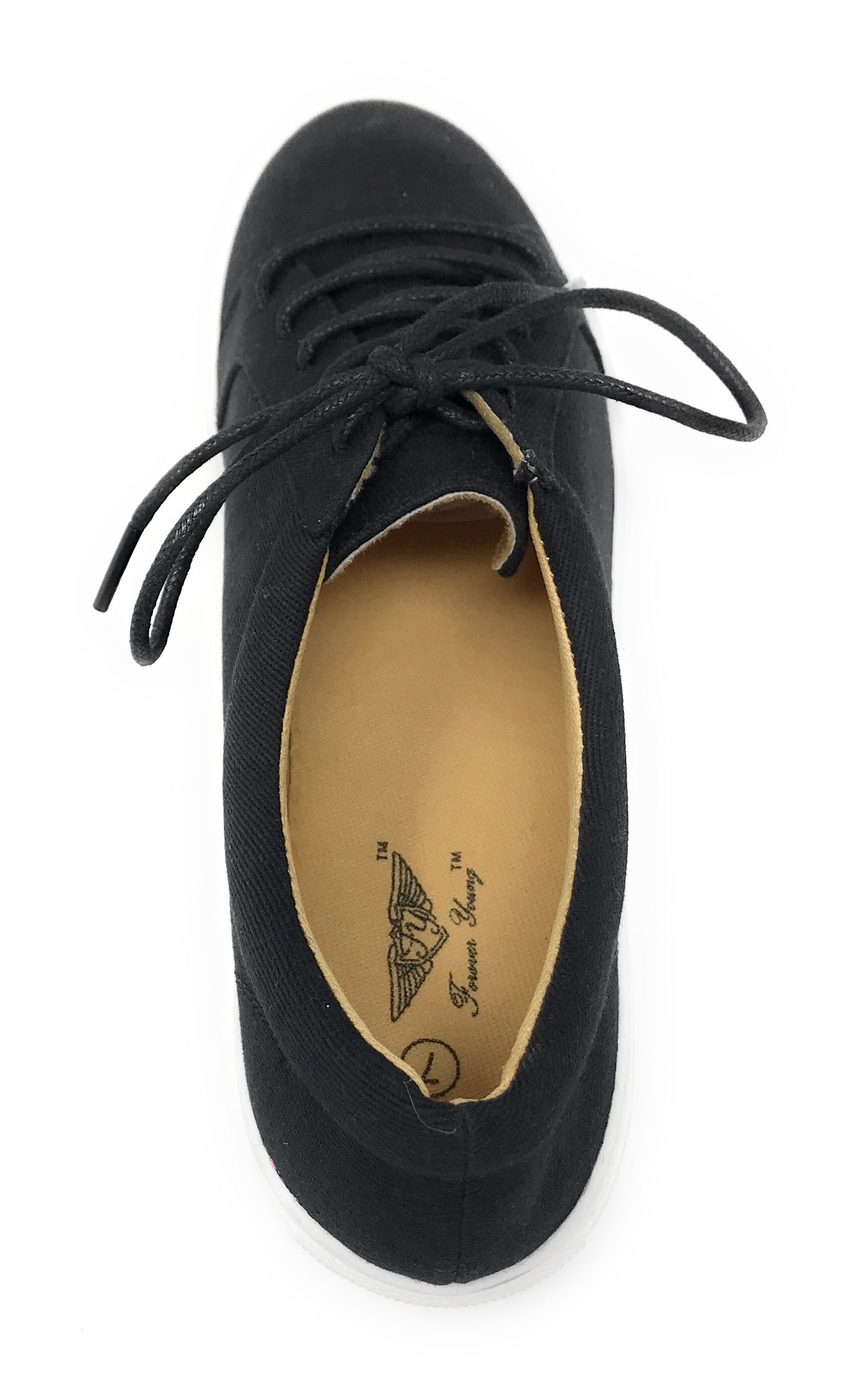Forever Young Women's Denim Lace Up Sneakers