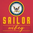 thumbnail image 3 of CafePress - Navy Sailor Wifey Dark T Shirt - Men's Classic Graphic Cotton T-Shirt, 3 of 4