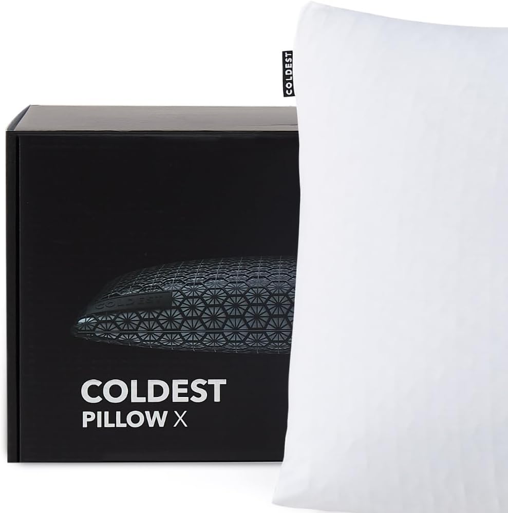 Coldest Pillow X Cooling Sleep Pillow for Neck and Shoulder Pain