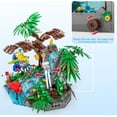 thumbnail image 2 of Rainforest Building Blocks Set - 898PCS Jungle Theme Building Toy with Waterfall & Botanicals, Animal Sets Eagle,A, 2 of 4