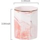 thumbnail image 2 of Ceramic Desk Pen Holder Stand Marble Pattern Pencil Cup Pot Desk Organizer (Pink), 2 of 4