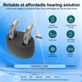 thumbnail image 3 of iadr Hearing Aids for Seniors with Noise Cancelling and Volume Control, Rechargeable Hearing Aids for Hearing Loss with Charging Case,Pair,Silver, 3 of 10