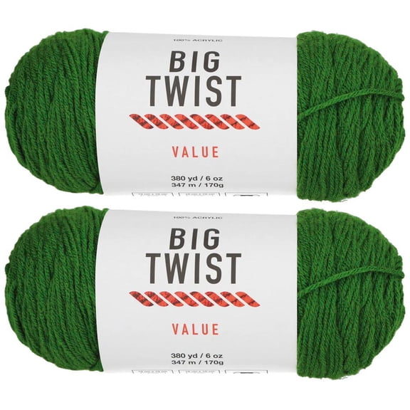 Fun Express Forest Green Medium Weight Acrylic Yarn - 2 Skeins
