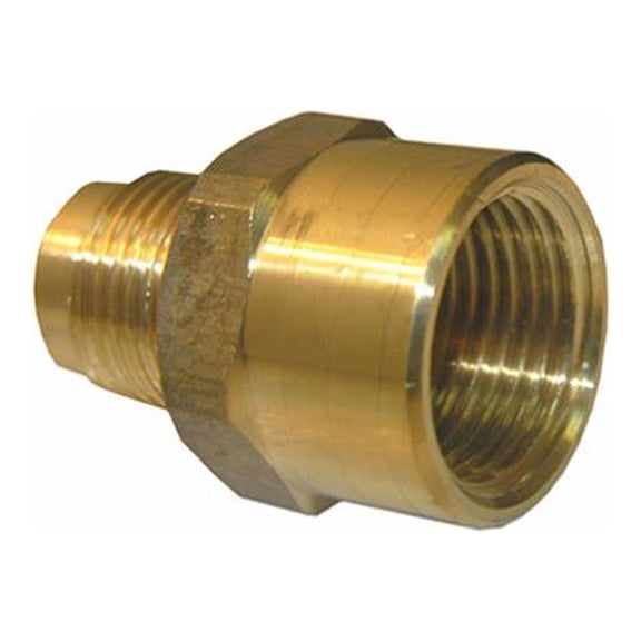 Lasco 17-5855 5/8 In. Female Flare x 1/2 In. Male Flare  Brass Adapter - Quantity 6