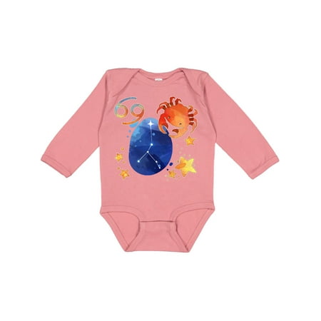

Inktastic Cancer Crab Constellation Zodiac Sign Illustration Gift Baby Boy or Baby Girl Long Sleeve Bodysuit