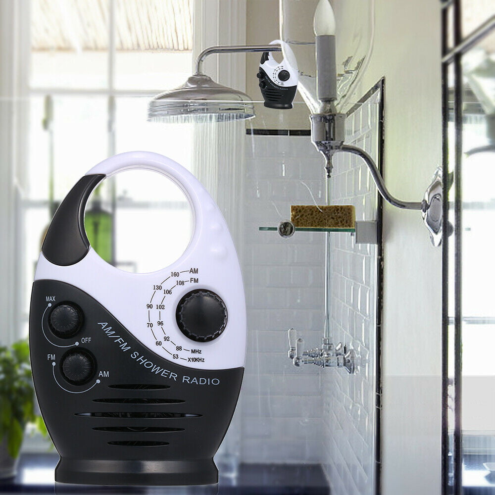 Mini Portable Waterproof Hanging Bathroom Shower Music Radio FM/AM Blue/Pink 