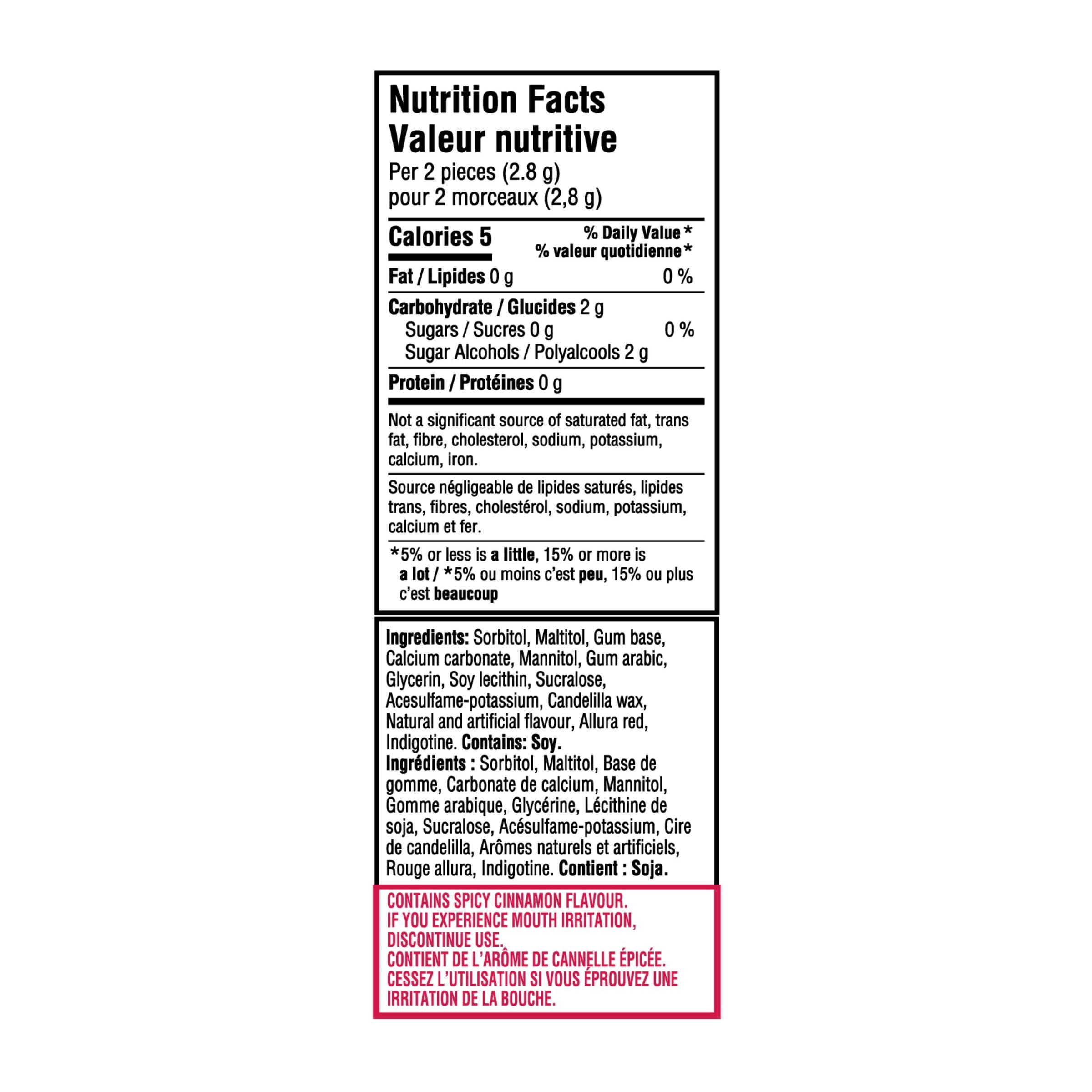 Dentyne Fire, Cinnamon Sugar-free Gum - Pack of 4 (64 Pieces)