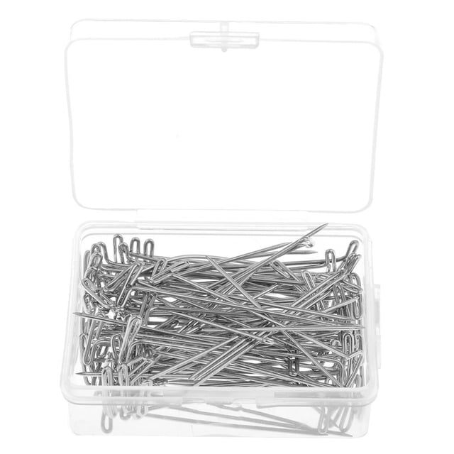 100 Pcs Polyvalentes en Acier Plaqué s avec Boîte de Rangement pour 50 mm