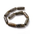 thumbnail image 4 of 1pc Tibetan Style dZi Beads Natural Agate Beads Dyed & Heated Oval 6-Eye Hole: 1.5~3mm, 4 of 5