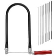 thumbnail image 1 of Scie à Fret en Forme de U de 260mm avec Poignée et Main Polyvalente en Acier Haute pour une Coupe Précise et Métal Réglable à 360° Inclut 8 Lames Durables, 1 of 6