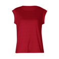 thumbnail image 5 of Women Summer Top Basic Tee Shirts Casual Tank Loose Fit Cap Sleeve Tops Short Sleeve Tops for Women Women Shirt Small Womens Athletic Wear Womens T Shirt Workout Shirts Loose Shirt Women Turtle, 5 of 5