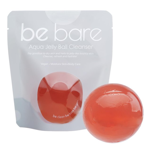 Naisture Be Bare Aqua Jelly Ball Limpiador diario para el rostro, bola limpiadora coreana para el cuidado de la piel para piel seca con alantoína para protector de la piel AHA y BHA para exfoliación e