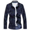 thumbnail image 4 of Birdeem Chemise Formelle pour Hommes à Manches Longues Col Rabattu, 4 of 10