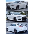 thumbnail image 4 of For 2008-2017 Mitsubishi Lancer EVO X JDM Mugen Style Window Visors Rain Guards, 4 of 15