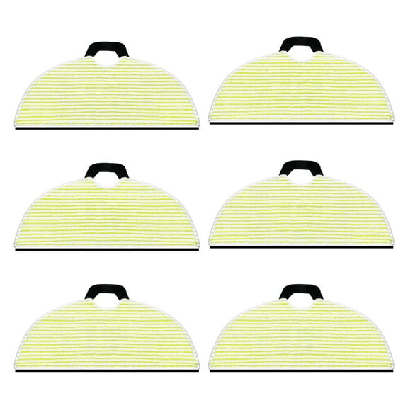 6-Pack Washable Microfiber Mop Pads for Shark RV2610WA,RV2620WA,RV2410WD,AV2610WA AI Ultra 2-in-1 Matrix Clean Robot Vacuum Replacement Accessories for Floors